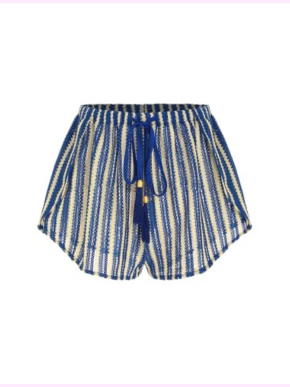 Crochet High Waisted Drawstring Flowy Swim Bottom Cover Up Shorts